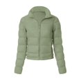 thumbnail image 1 of MixMatchy Women's Casual Lightweight Stand Collar Quilted Long Sleeve Puffer Jacket, 1 of 7