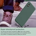 thumbnail image 5 of IPhone 12 case, soft liquid silicone, ultra-thin rubber, whole body protection（Green）, 5 of 5