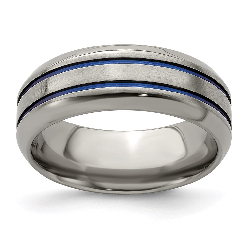 Titanium 8mm Brushed Wedding Band Fine Jewelry Ideal Gifts For Women 