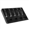 thumbnail image 3 of 3X Cash Tray Cash Register Drawer Insert Tray,5 Bill & 4 Coin Compartments, ABS Money Storage Case,3 x Storage Case,Black, 3 of 6