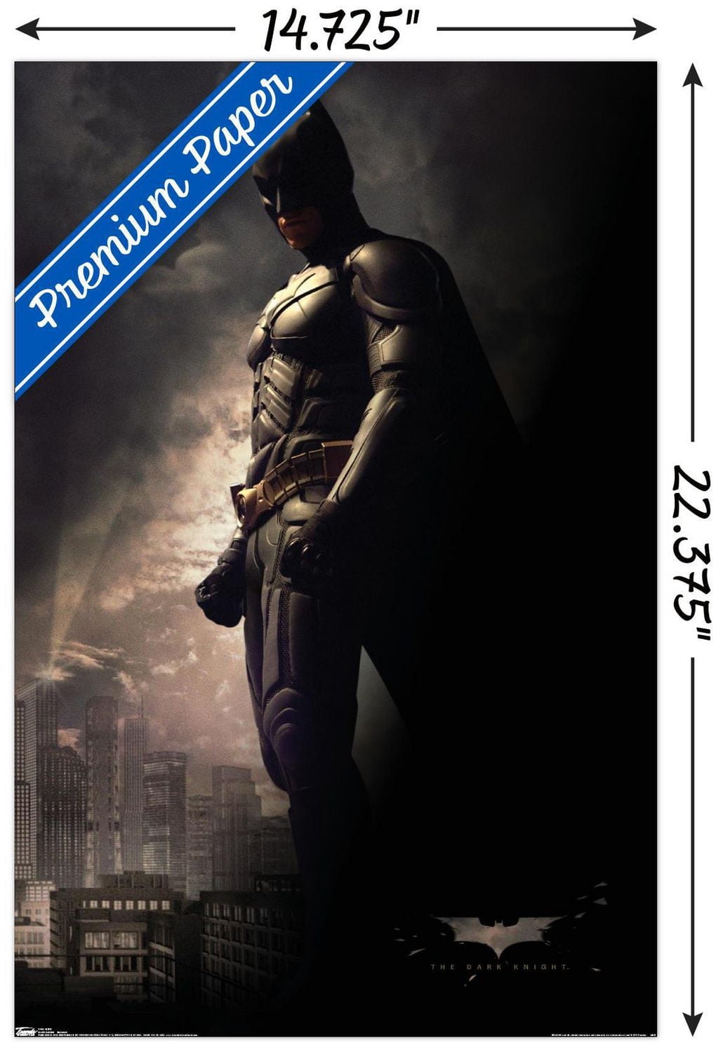 DC Comics Movie - The Dark Knight - Batman in the Shadows Wall Poster, 22.375" x 34"