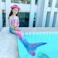 thumbnail image 6 of Girls Swimming Mermaid Tail Sets Kids Mermaid Swimsuit, 6 of 6