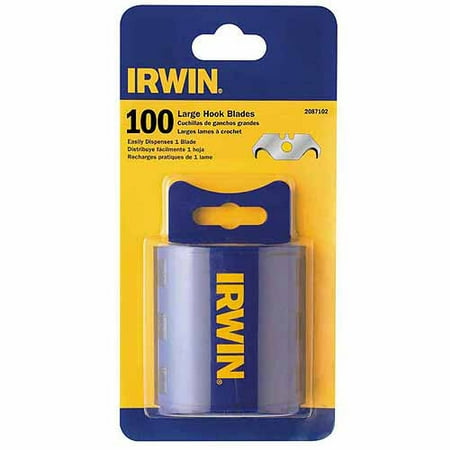 Irwin Industrial Tool 2087102 100-Count Carbon Hook Utility Blades