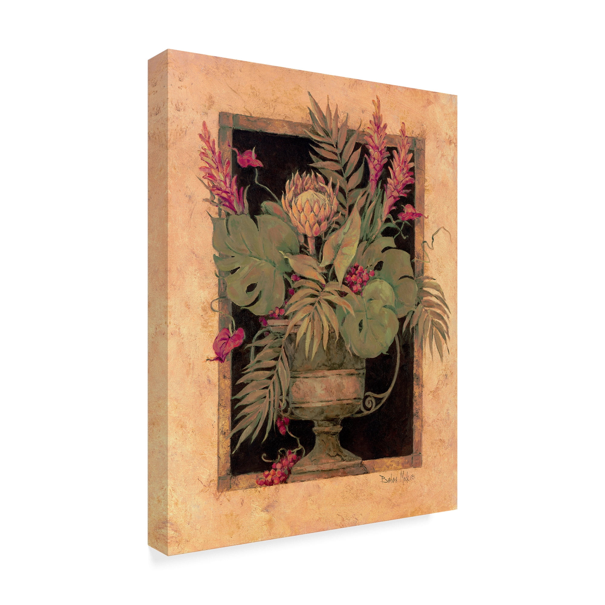 Trademark Fine Art ' Framed Tropical Arrangement' Canvas Art by Barbara Mock