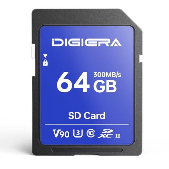 Tarjeta SD DIGIERA LSU200 64 GB UHS-II 300 MB/s V90