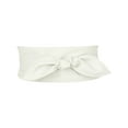 thumbnail image 1 of Cinturones Obi para Mujeres Talla Grande INSPIRE CHIC, Cinturón Anudado de Autoajuste, Cinturón Ancho para Vestidos, Blanco 37.40-40.16, 1 of 6