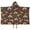 Brown Cartoon Dinosaurs-3, variant on Brown Cartoon Dinosaurs Fossils Pattern Hooded Bath Towel,50"x30" for Ages 3 To 12 Kids, Quick Dry Lightweight Soft Microfiber Hood Beach Towel Cover Up for Kids