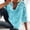 Blue, variant on Yuhangmm Plus Size Tops – Cropped U Neck T Shirt with Lace Stitching and Loose Fit for Women Black XXXL