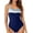 Blue-2, variant on Swimsuit Women One Piece Swimsuits Tummy Control Summer Swimming Suits Athletic One Piece Bathing Suits Color Block Womens Beach Swim Suits Swimwear Black S-2XL