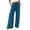 ZA-Blue-wiyuqeen capri pants, variant on Womens Palazzo Pants Casual Wide Leg Trousers with Cuff Hem Elastic Waist Drawstring Summer Trousers Pocket Lounge Pant