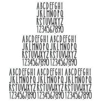 PTOOTP 6 Sheets Self Adhesive Letter Stickers for Mailbox , Decorative Alphabet Labels