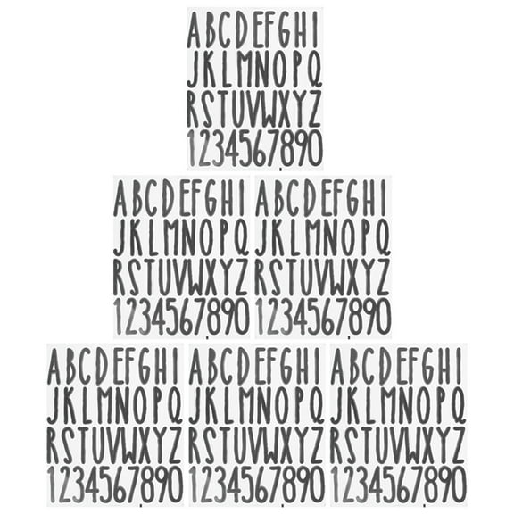 PTOOTP 6 Sheets Self Adhesive Letter Stickers for Mailbox , Decorative Alphabet Labels