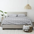 thumbnail image 5 of Linen Market 4 Piece Sheet Set Patterned, King, Burst of Vines Navy, 5 of 5