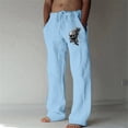 thumbnail image 2 of WEAIXIMIUNG Salopette Homme en Denim Mode Décontractée Numérique 3D Pantalon Droit d'Affaires Style Six, 2 of 5