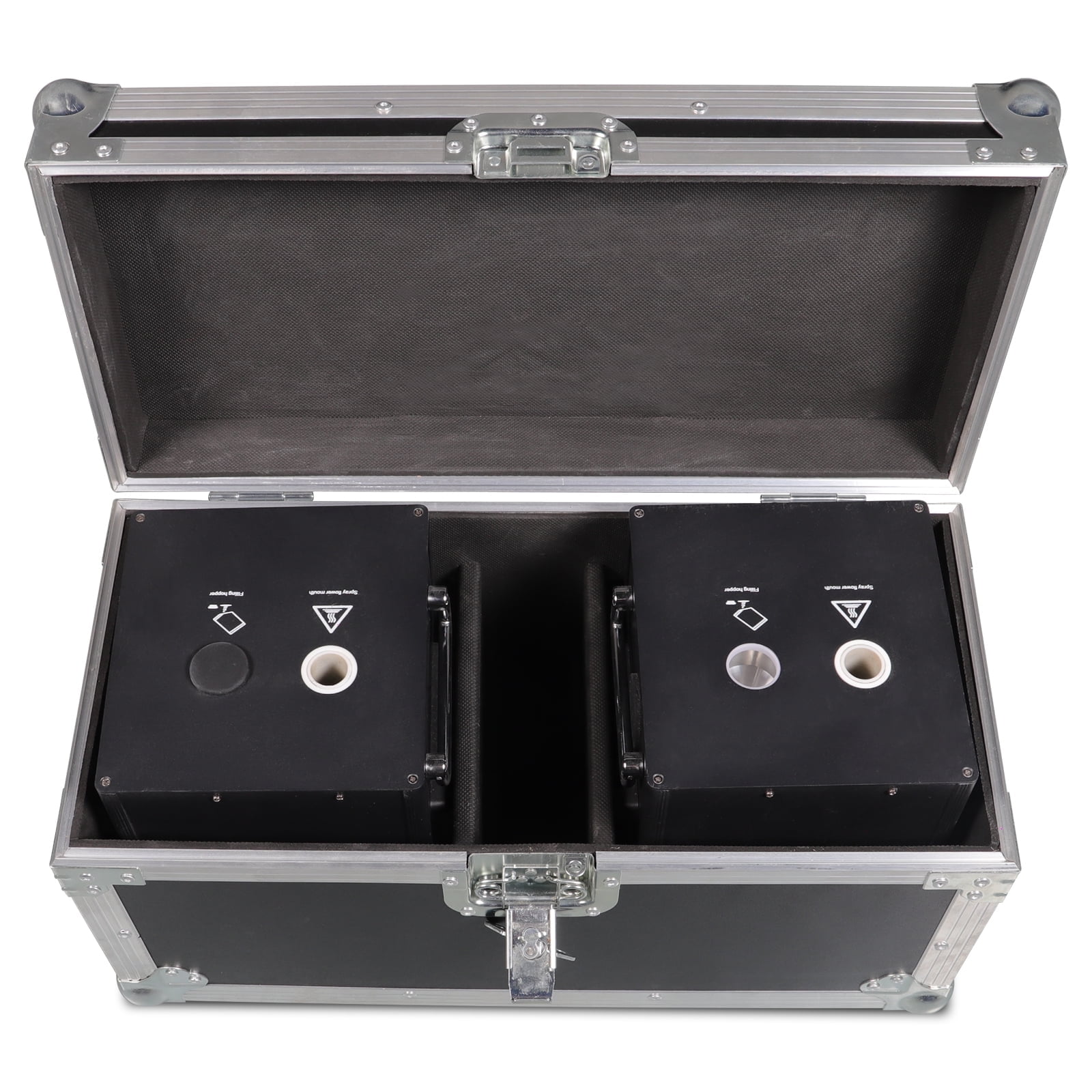Cold Spark Machine Flight Case for 2Pcs DJ Stage Effect DMX Firework Machine,Convenient for Carrying for Weddings,Parties,Concerts