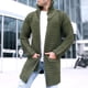 thumbnail image 4 of Suéter de punto de manga larga con cuello alto de color liso para hombre, cárdigan de otoño e invierno, 4 of 5