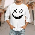 thumbnail image 2 of YDLCAFD T-Shirts à Manches 3/4 pour Hommes, Col Rond Confortable, Coupe Dégradée, 2 of 5