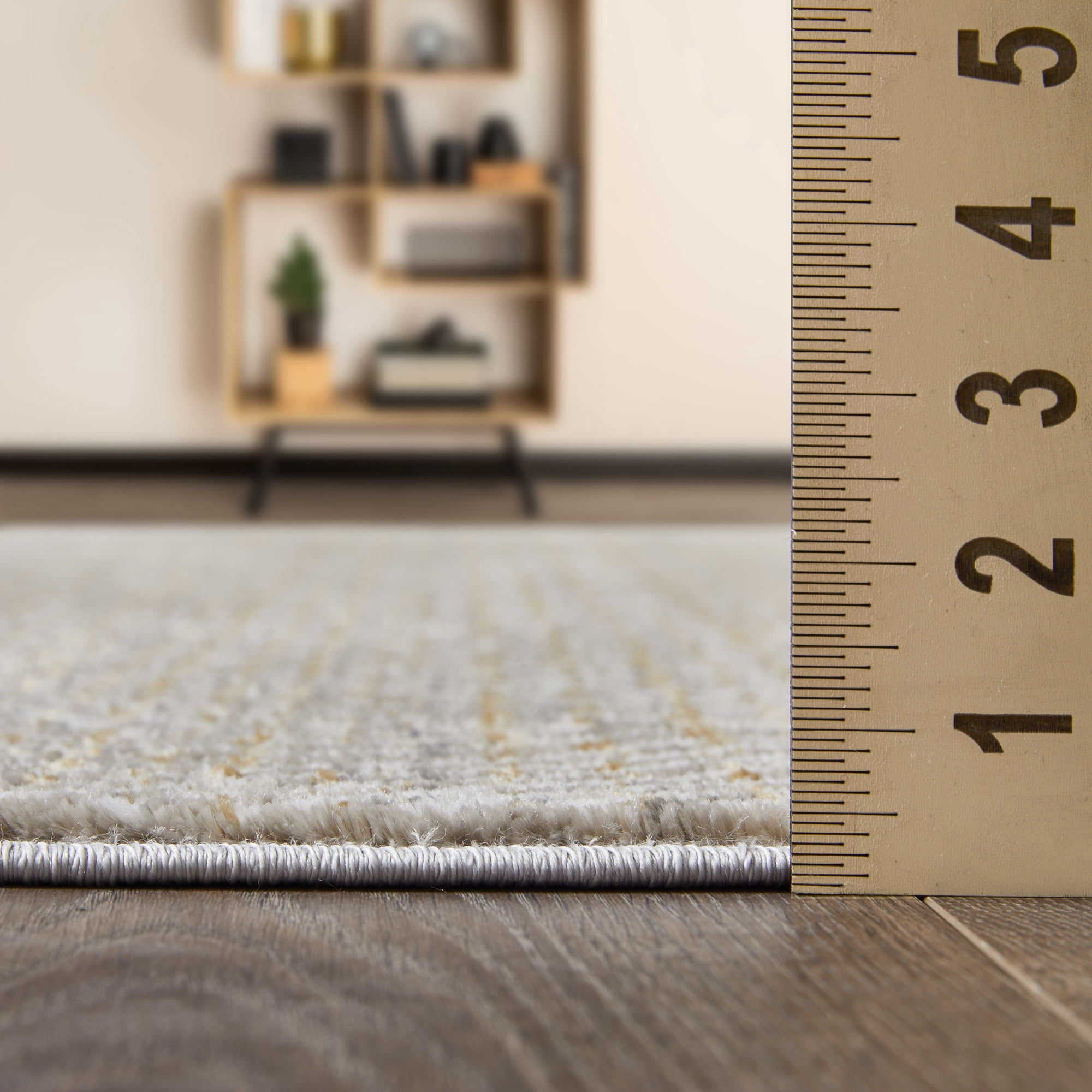 Loomaknoti Alanzo Alburnt 9' x 12' Geometric Indoor Area Rug , Beige/Cream
