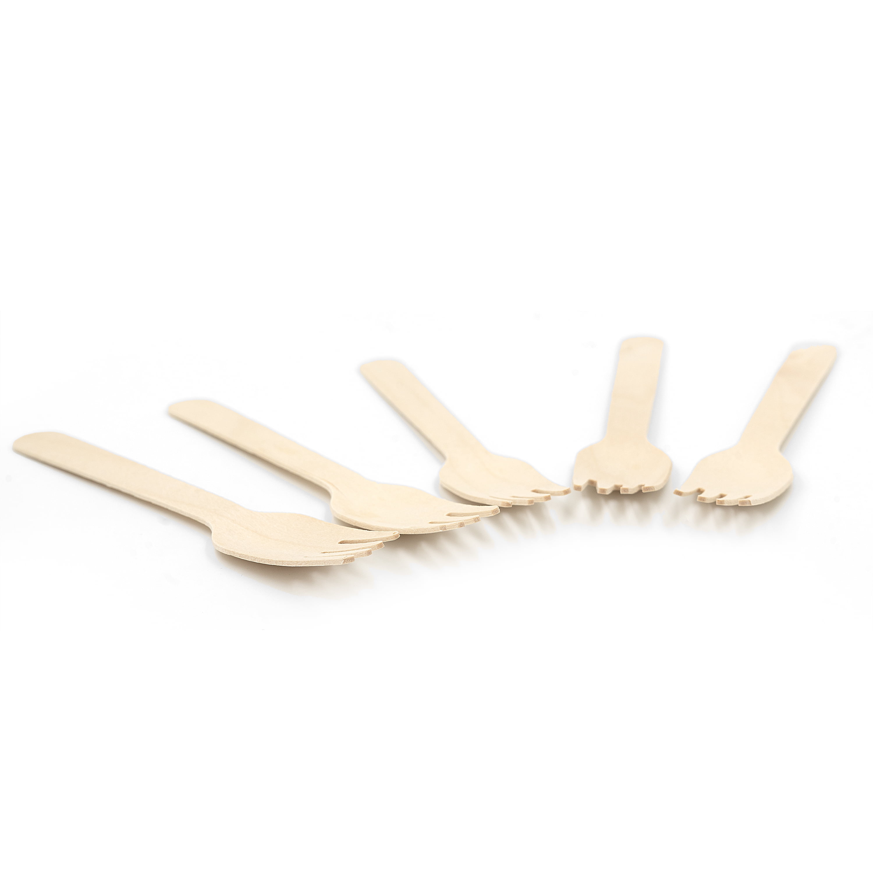 BioGreenChoice 6.3" Wooden Sporks, 1000 Count – Bulk Disposable Birch Wood Fork Spoon Utensils for Parties, Catering, Weddings, Camping & Everyday Use