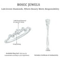 thumbnail image 5 of Rosec Jewels Nature Inspired Diamond Promising Ring for Women - 5 MM - EF-VS Quality, 18K White Gold, US 4.00, 5 of 8