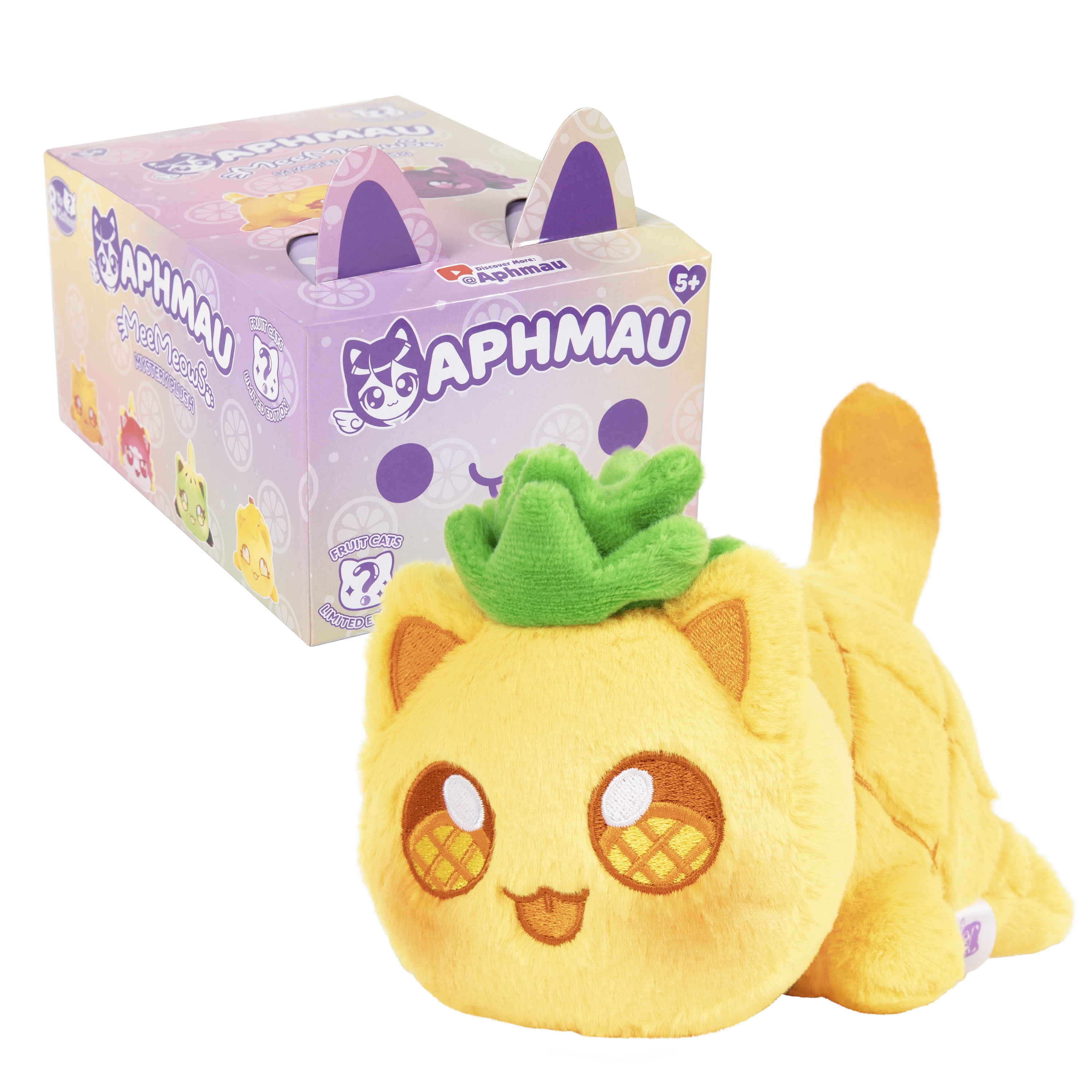 Aphmau 6" Mystery MeeMeow Plush Fruit Toy Ages 5+