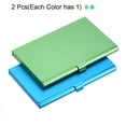 thumbnail image 3 of Professional Business Card Holder Aluminum Slim Pocket Credit Card Case, Blue, Green 2 Pack, 3 of 6