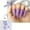 Purple #4, variant on XWSHYW Summer Savings Clearance Pure Color Glossy Wearing Nails Finished Fake Nails 24 Finished Wearing Nails 3Ml