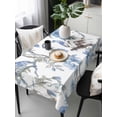 thumbnail image 6 of Blue Floral Birds Table Cloth, Farmhouse Flowers Pastoral Waterproof Tablecloth for Rectangle Tables, Reusable Washable Fabric Table Cover for Restaurant Kitchen Dining Tables 54"x108", 6 of 6