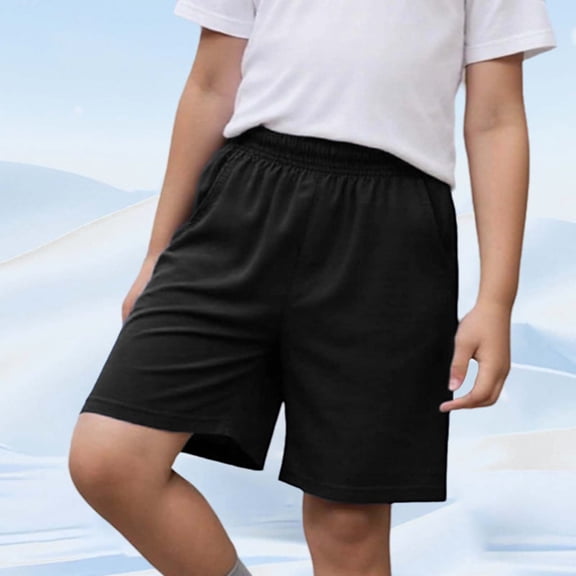 Krdevn Boys Shorts Lightweight Summer Sports Activewear Comfortable Elastic Waist Casual Outdoor Play,13-14 Years