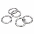 thumbnail image 1 of 5Pcs Boat Round Rings, Stainless Steel 304 Seamless Welded Hanging Ring for Hammock Yoga, 1 of 7