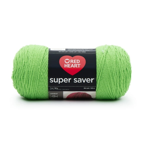 Red Heart® Super Saver™ #4 Worsted Acrylic Yarn, Springgreen 7oz/198g 364yd