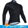 thumbnail image 5 of Maillot de ciclismo térmico de lana para hombre, ropa de ciclismo de montaña, de manga larga, color rojo, para invierno, 5 of 5