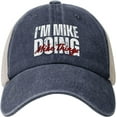 thumbnail image 1 of I'm Mike Doing Mike Things Funny Father's Day Dad Hat Denim Hat Mesh Cap, 1 of 6