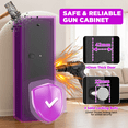 thumbnail image 4 of SYSENFO 8-10 Gun Cabinet, Quick Access Digital Keypad Safe for Rifles & Pistols, Removable Shelves & Pegboard, Unassembled Home Storage, 4 of 10
