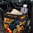 thumbnail image 6 of Thanksgiving Fruits Foldable Car Garbage Can with Lid Leak-Proof Mini Trash Can Hanging Storage Bag - Car Trash Bin, 6 of 6