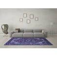 thumbnail image 3 of Ahgly Company Indoor Square Persian Blue Traditional Area Rugs, 4' Square, 3 of 4