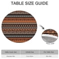 thumbnail image 6 of 44Inch Boho Chic Floral Round Tablecloth with Elastic Hem, Stretchable Cover Fits 38"-42" Tables, Wrinkle Resistant Decor, 6 of 7