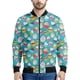 thumbnail image 4 of Chaqueta con cremallera con estampado 3D de cupcakes de dibujos animados para hombres y mujeres, sudadera con gráfico de comida, chaqueta bomber informal para niños, abrigo suelto de manga larga, 4 of 5