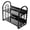 Black, variant on Simple Double Layer Desktop Storage Rack, Desk Mini Bookshelf Organizer, 2 Tier Hollow Tabletop Shelf for Office Dormitory, Sturdy Plastic Desktop Storage Shelf with Minimalist Des
