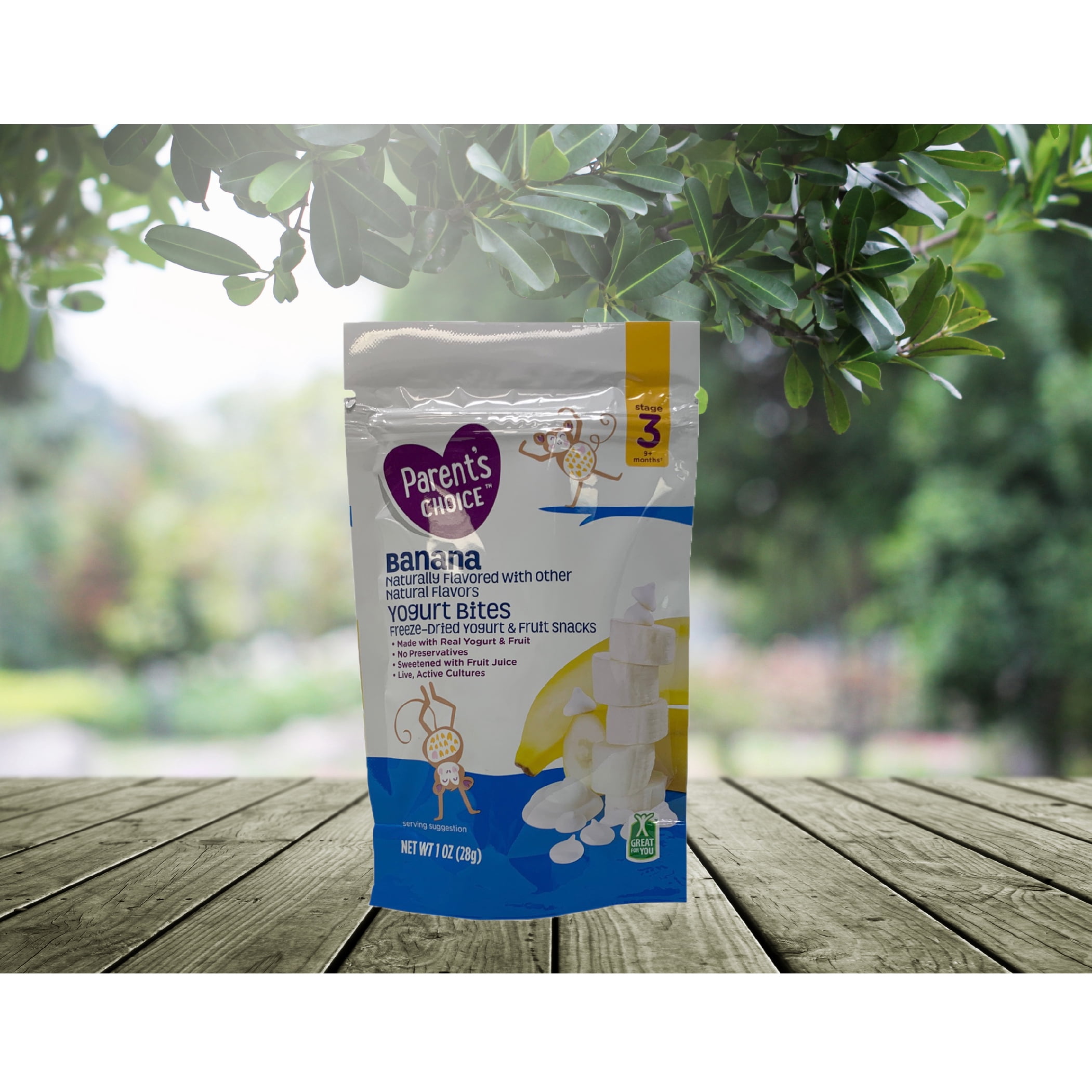 Parent's Choice Fat-Free Toddler Baby Food with Net Wt 1.0 oz (289g), Banana, Pouch (1 Pack)