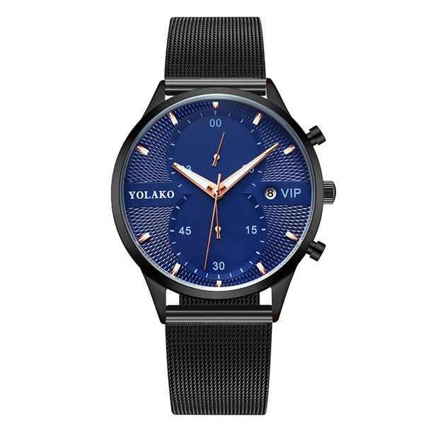 Reloj De Hombre/Acero Inoxidable/Calendario/Negocio/Deportes