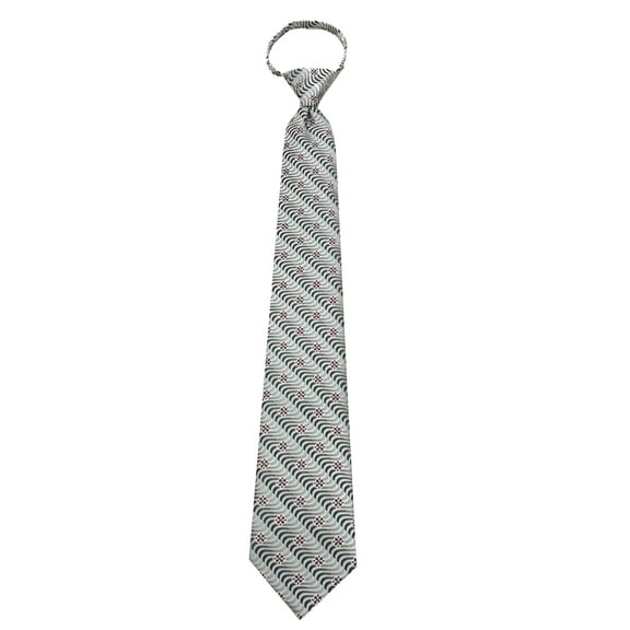 Mens Green Zipper Pre-made Fashion Zipper Necktie Ties