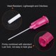 thumbnail image 4 of Uxcell 100Pcs 25G Agujas de Dispensación con Luer Lock, Tubo de Aguja de PTFE Flexible de 1" Color Rojo, 4 of 6