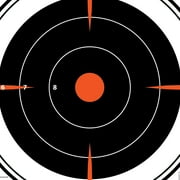 Ez Aim 8 Inch. Square Bullseye Shooting Paper Targets, 12-Pack, Black