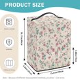 thumbnail image 6 of ZIATUBLES Ice Cream Machine Cover Dust Stain Kitchen Appliance Protection with Front Pocket Easy to Clean Home Counter Decor Accessories, 15.35" x 9.84" x 18.11", Flower Beige Print, 6 of 6