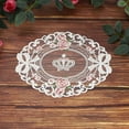 thumbnail image 1 of Uxcell 2Pcs Manteles Individuales de Encaje, 9.06" x 11.81" Doilies de Mesa Vintage, Blanco, 1 of 7