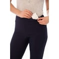 thumbnail image 4 of Rekkuna Women's Pull-On Stretchy Comfort Capri Pant with Hidden Pocket in the Waistband (6, Navy), 4 of 6