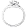 thumbnail image 3 of Pompeii 5/8cttw 2-Stone Diamond Engagement Wedding Ring Set Forever Us White Gold, 3 of 4
