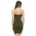 thumbnail image 2 of K-Cliffs Women's One Size Solid Seamless Long Strapless Cami Top or Dress Dark Olive, 95% Polyester, 5% Spandex, 2 of 4