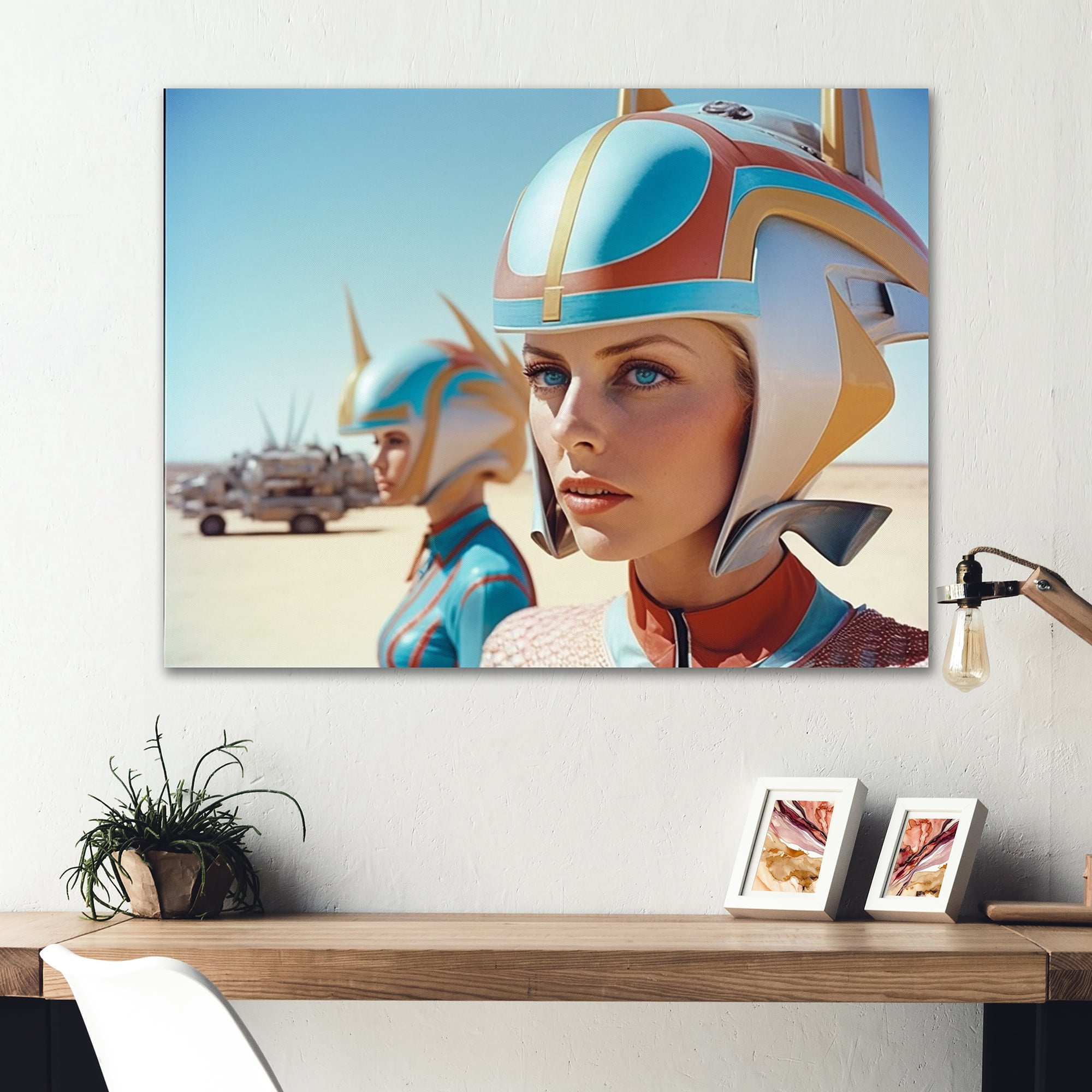 Designart Futuristic Fashion For Woman III Canvas Wall Art